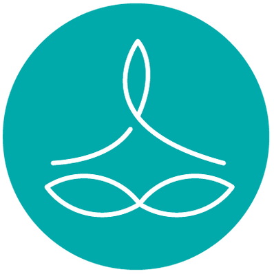 Fuel your Mind Icon Abstract line illustration meant to represent yoga